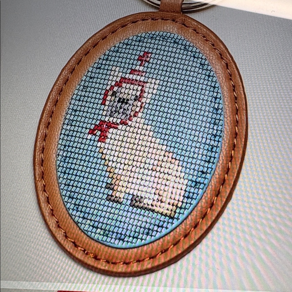 Anthropologie Dog Bag Charm Frenchie Purse Keychain